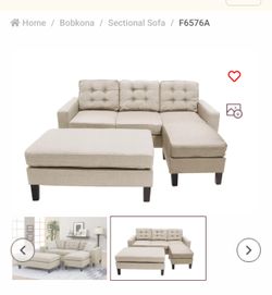 $299 Sectional With Ottoman 