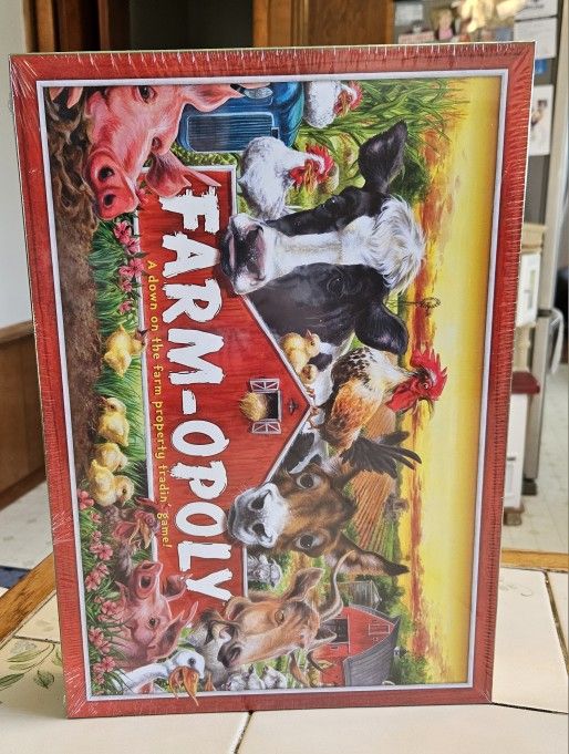 FARM-OPOLY Monopoly  - Farming Theme Board Game -  BRAND NEW , Still Sealed