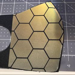 Hexagonal reflective face cover
