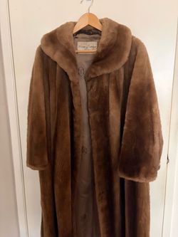 Vintage Full-Length Brown Fur Coat