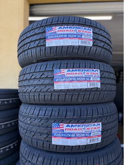 225/55/18 AMERICAN ROAD STAR 4 NEW TIRES INSTALLED ✅ INSTALADAS ✅ WE DO ALIGMENT 🔥