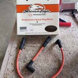 Harley Davidson Orange Spark Plug Wires 2000 & Up 