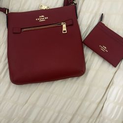 Red coach bag 