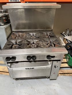 Vulcan 36S-6CN Commercial Gas Range – 6 Burners + Oven | 215,000 BTU