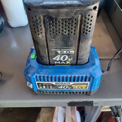 kobalt 40v max battery and charger 