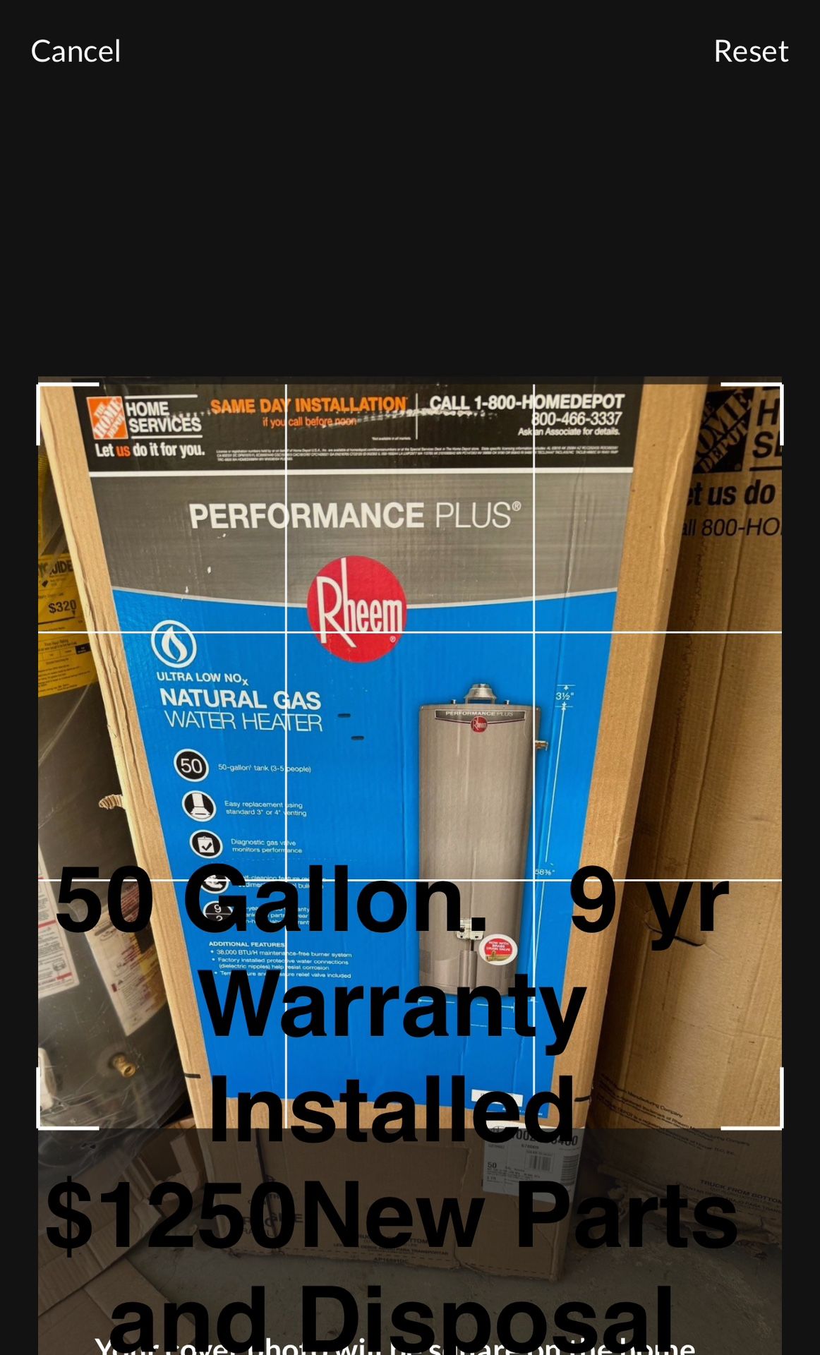 Rheem Performance Platinum 12 Year Warranty Water Heater