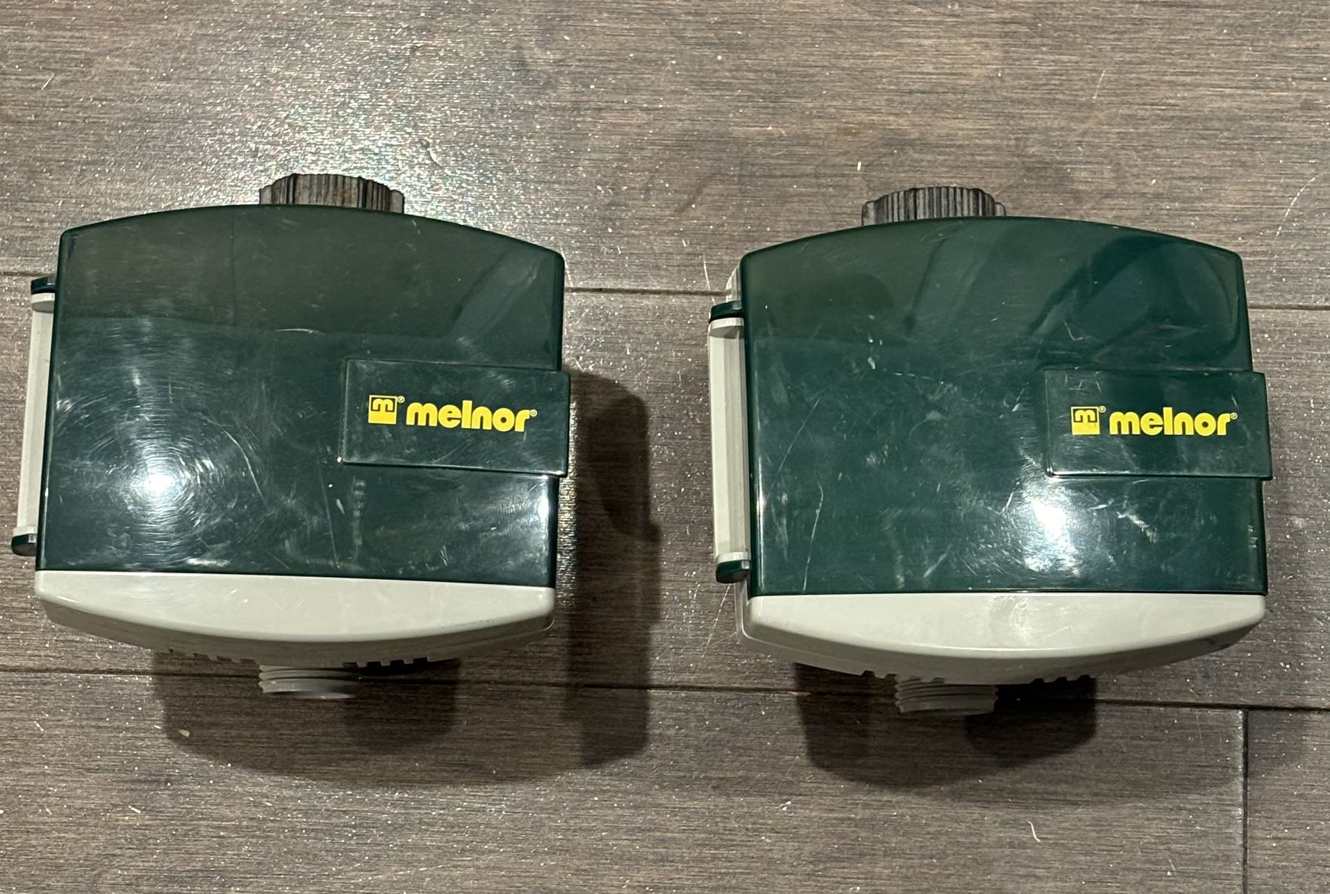 TWO DIGITAL MELNOR WATER SPRINKLER PROGRAMABLE PORTABLE TIMERS