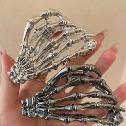 Three Goth Hair Clips