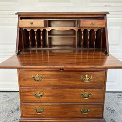 Chippendale Style Slant Lid Secretary Desk