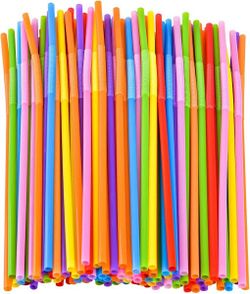 Colorful Flexible Plastic Drinking Straws