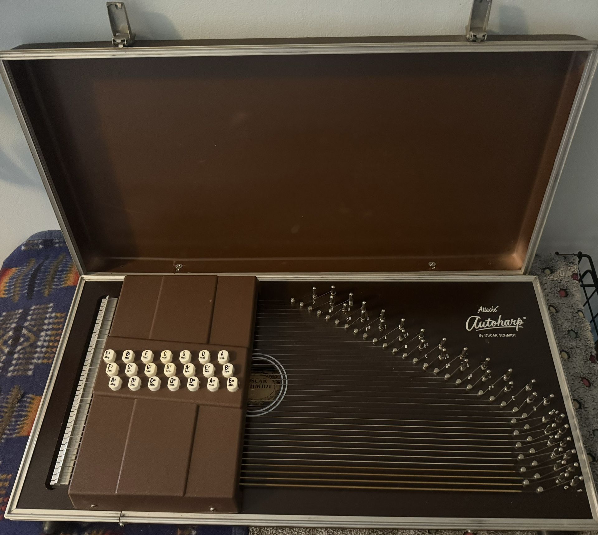 Oscar Schmidt Autoharp 21 Chords Attaché