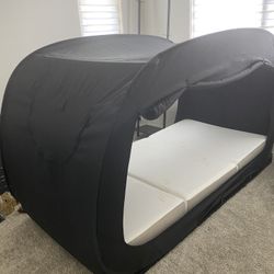 Bed Tent, Mattress, and Frame