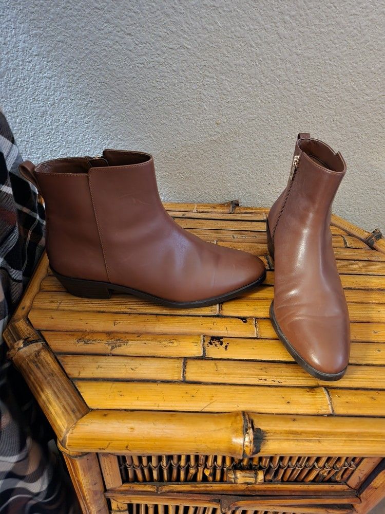 Coach Brown Ankle Boots Women's Size 8