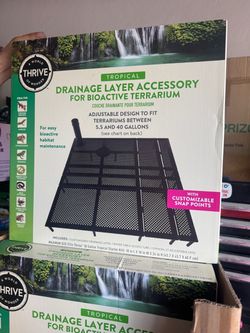 Drainage layer accessory for terrariums
