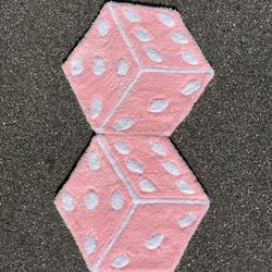 2 - Piece Dice Hand Made Rug 