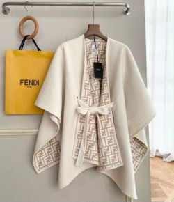 Fendi FF Monogram Cape with Belt