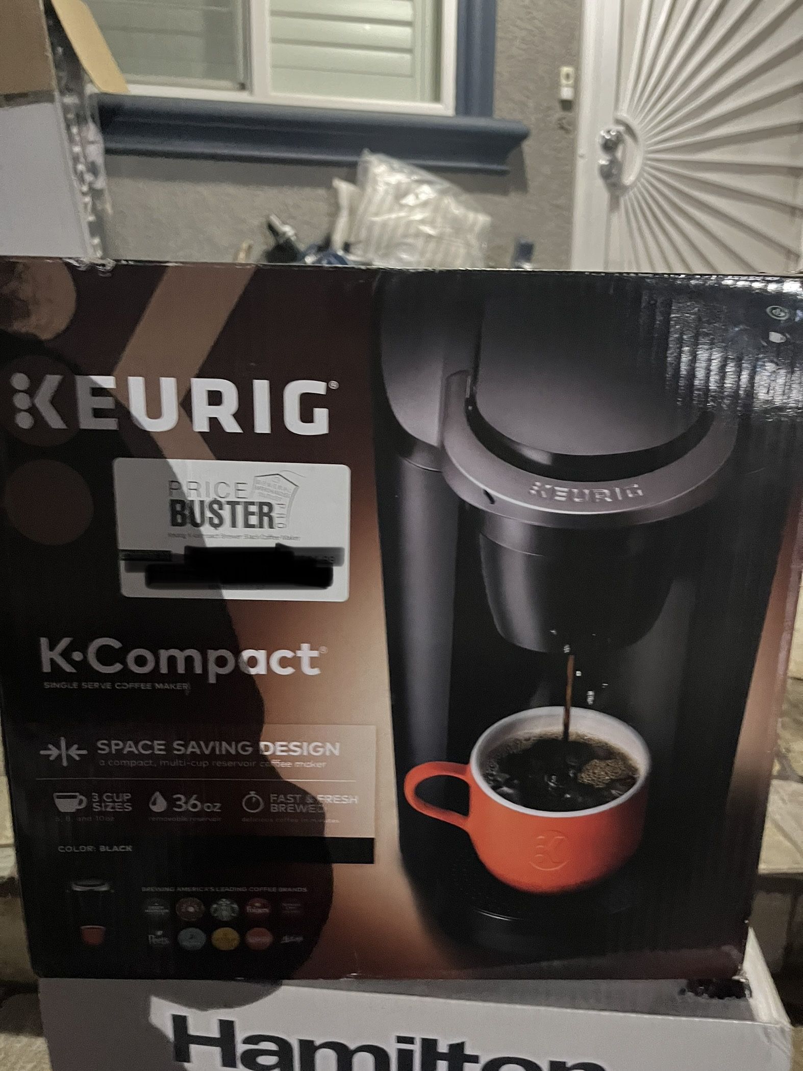 Keurig K Compact Single Serve K Cup Pod Coffee Maker, Black
