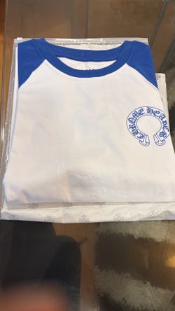 Chrome Hearts Raglan T-Shirt White Blue