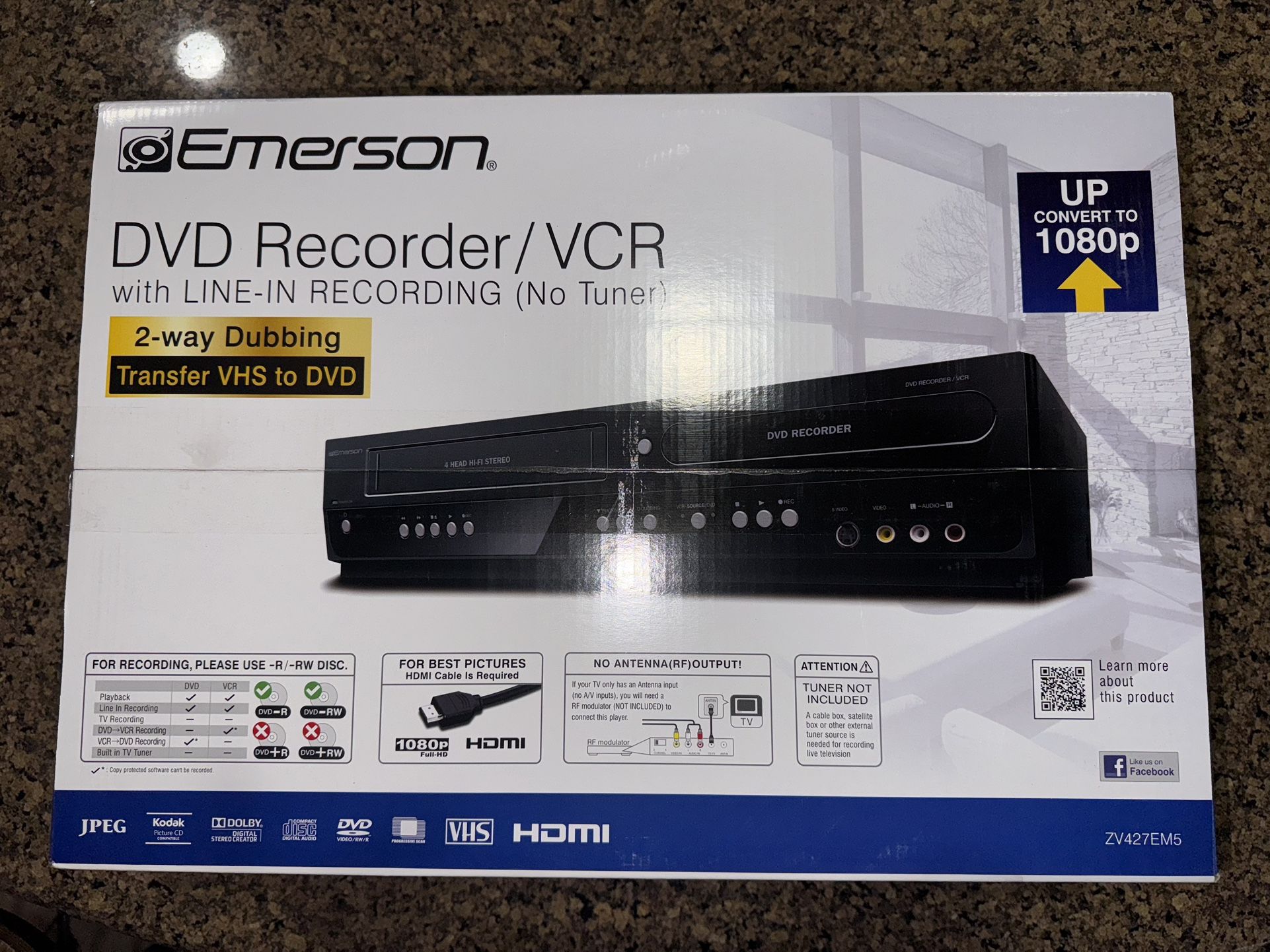 Emerson DVD Recorder/VCR