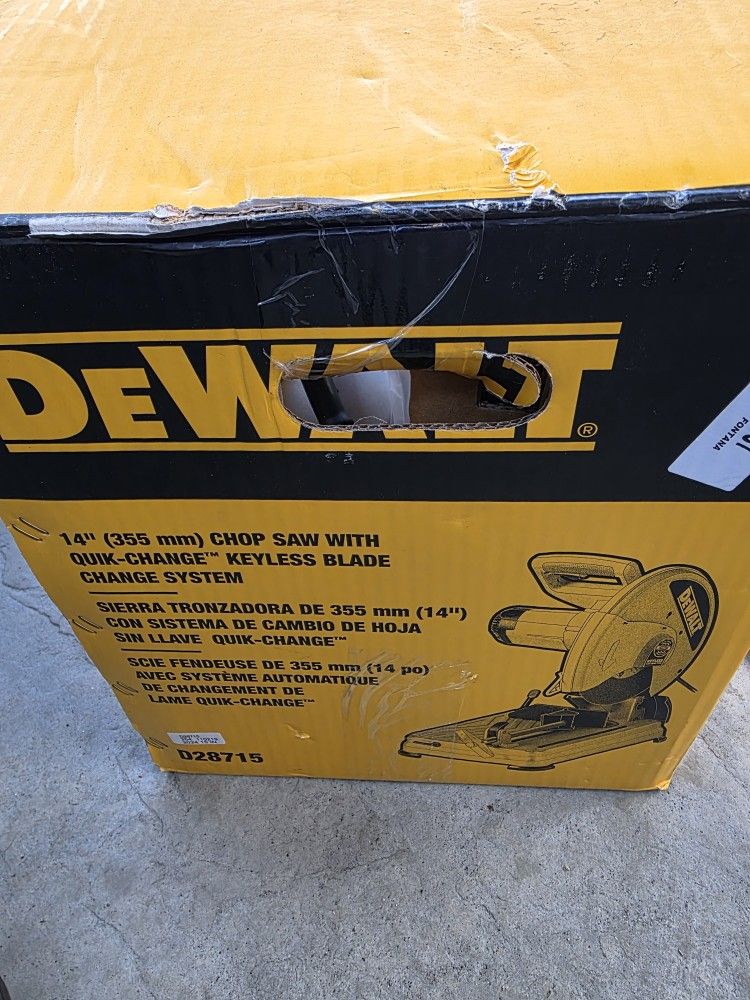 Dewalt chop saw