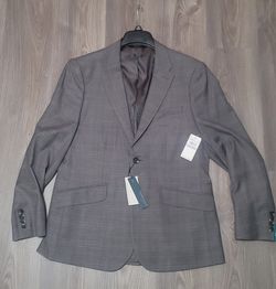 Medium Grey Plaid Jacket