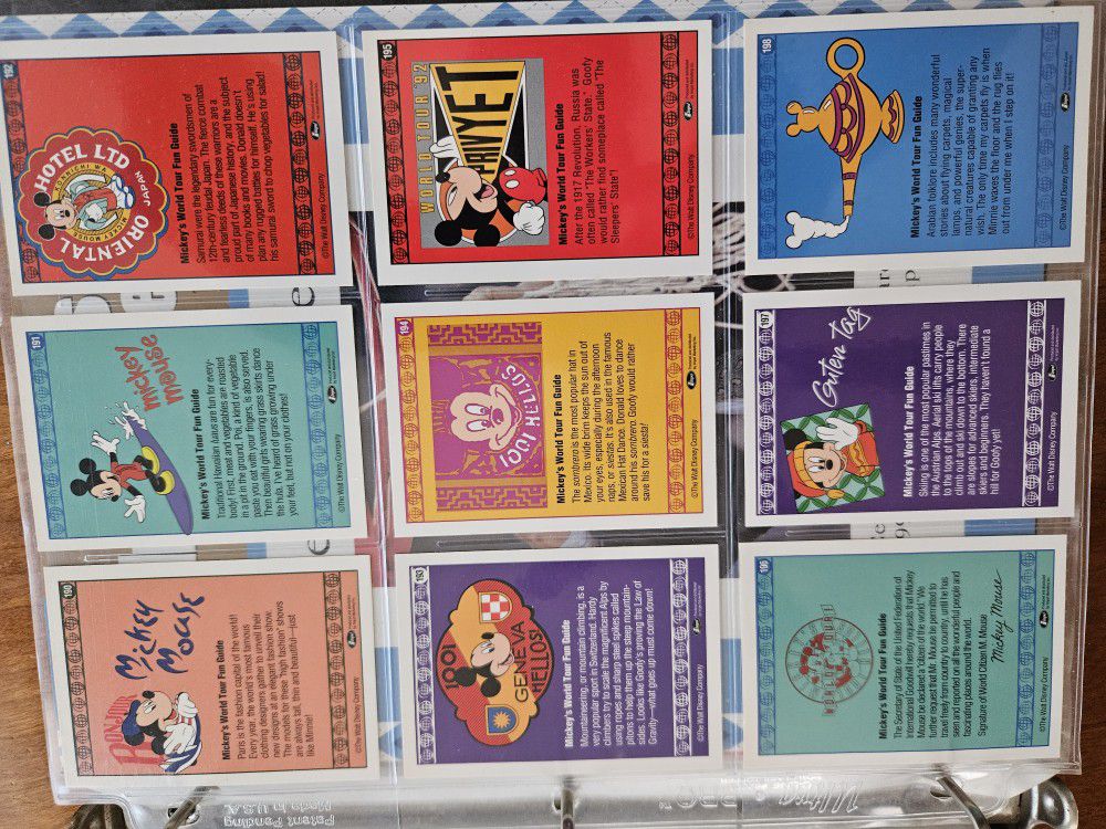 200 Disney 1992 Collectible Cards  