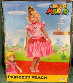 New Super Mario Princess Peach girls 2T Costume