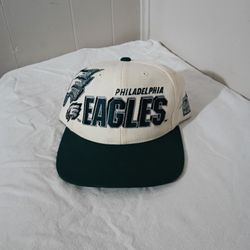 VTG 90s PHILADELPHIA EAGLES Sports Specialties SHADOW Laser NFL Snapback Hat