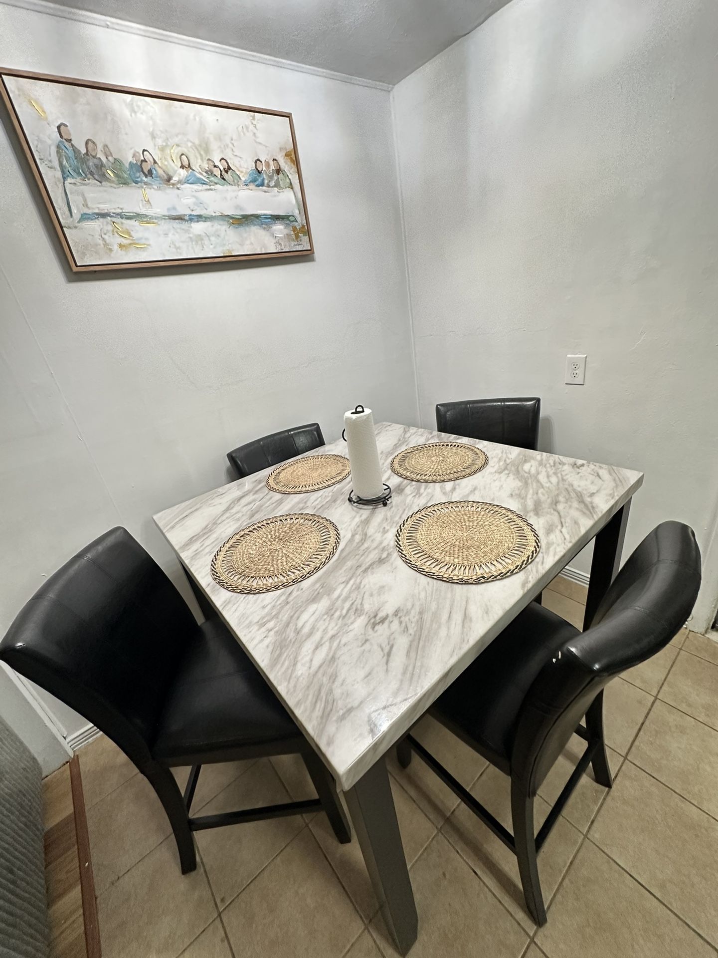 dining table and chairs