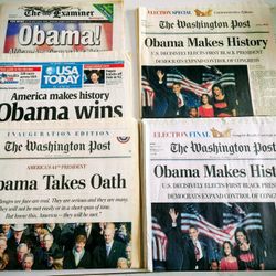 Obama Election Winning Newspapers