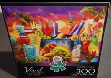 300 piece puzzle ""HAPPY HOUR 2" VIVID COLLECTION with diagram