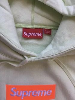 RARE PALE LIME SUPREME BOX LOGO BOGO HOODIE SZ MEDIUM for Sale in
