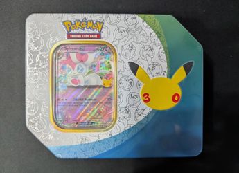 Pokemon TCG 30th Anniversary Celebration Sylveon Ex Tin