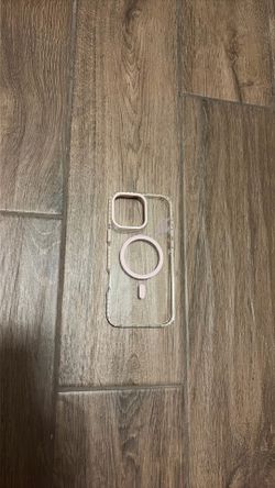 Clear pink with glitter iPhone 16 pro max phone case