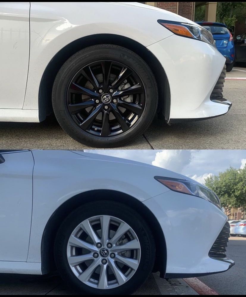       •    black rims & { emblems, front grill, back grill}     •    curb rashes fix ( gloss,matte,clear) 