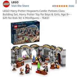 LEGO Harry Potter Hogwarts Castle: Potions Class Building Set, Harry Potter Toy for Boys & Girls, Age 8+ - Gift for Kids W/ 4 Minifigures - 76431