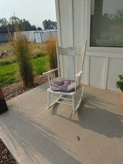 Vintage White Rocking Chair