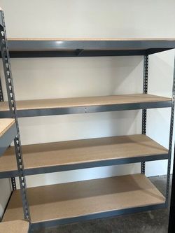 Warehouse Shelving 72 in W x 24 in D Storage Supply Shelves 4 Tier Garage Storage Racks Delivery Available