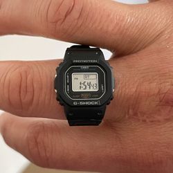 Casio G-Shock - BLACK Ring Watch DWN5600-1 (IN HAND)