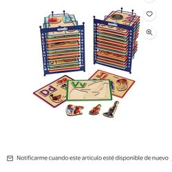 Alphabet Puzzle Set of 26 with 2 Anti-Slide Puzzle Storage Racks