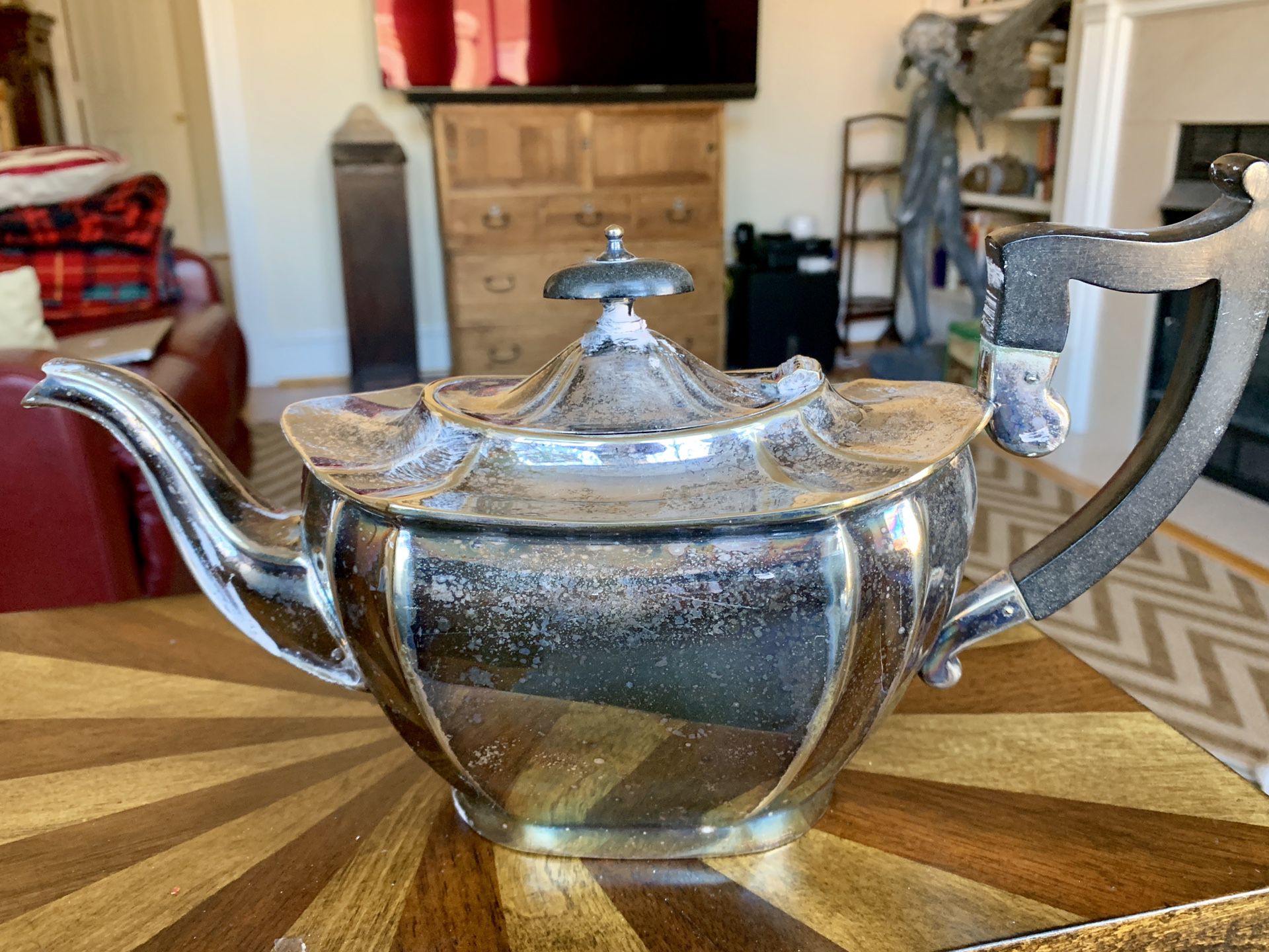 English Sheffield Silver Teapot