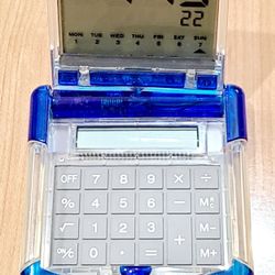 Blue Calendar, Clock & Alarm Calculator
