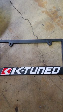 K-tuned license plate