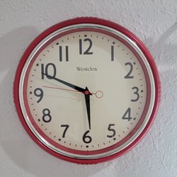 12" Deco 1950's Style Diner Clock