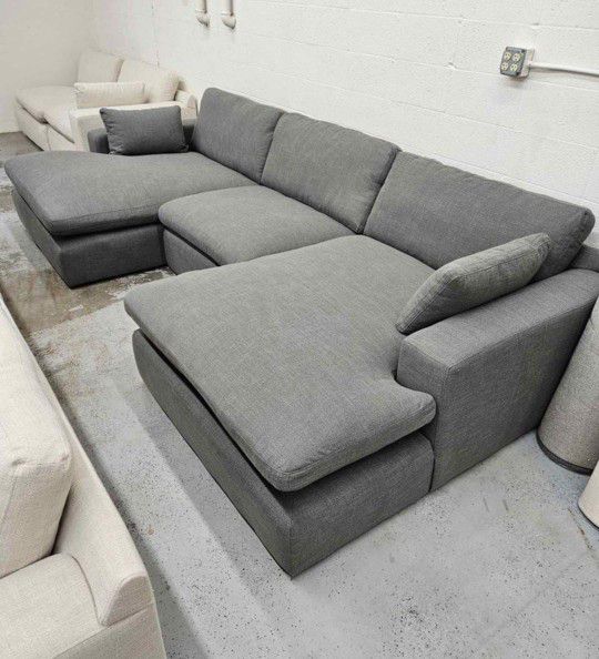 Double Chaise Cloud Comfy Sectional Sofa 