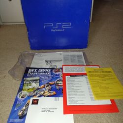 PS2 Console Box And Paper Work Only!