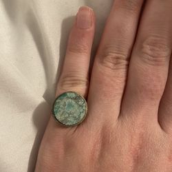 Turquoise And Sterling Silver Ring 