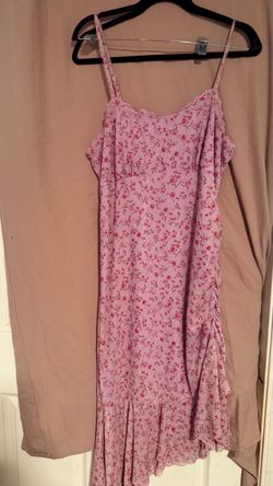 Pink Floral Spaghetti Strap Midi Dress Wild Fable XL