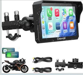 Carpuride W602 6.25" Motorcycle CarPlay Android Auto Screen GPS Navigation
Portable Wireless Car Play Display Dual Bluetooth, OTA Update, IP67 Waterpr