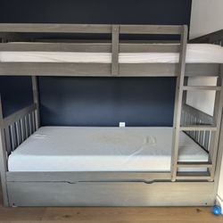 Twin Bunk Bed Set with Trundle